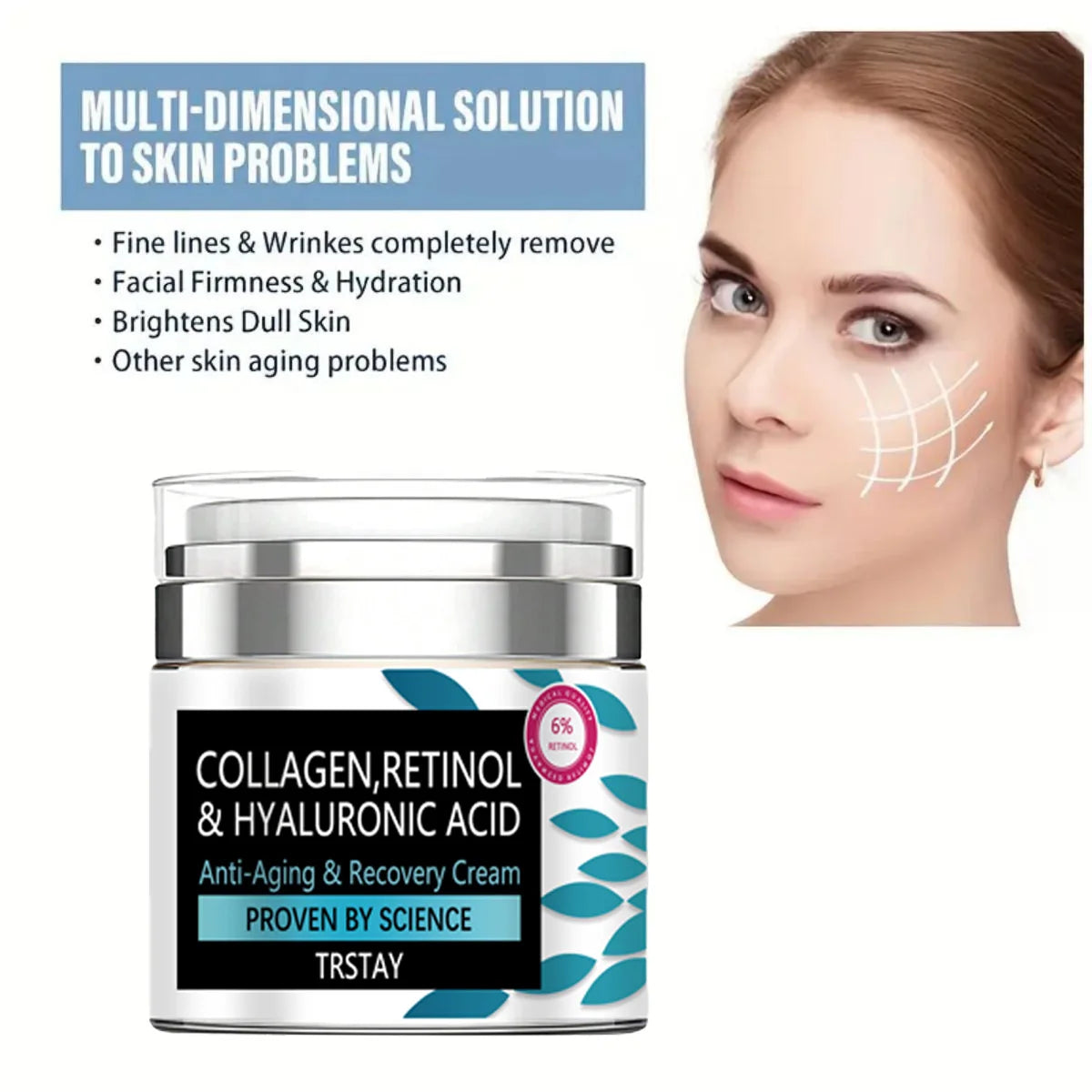 Simply Vital Collagen, Retinal & Hyaluronic Acid Cream