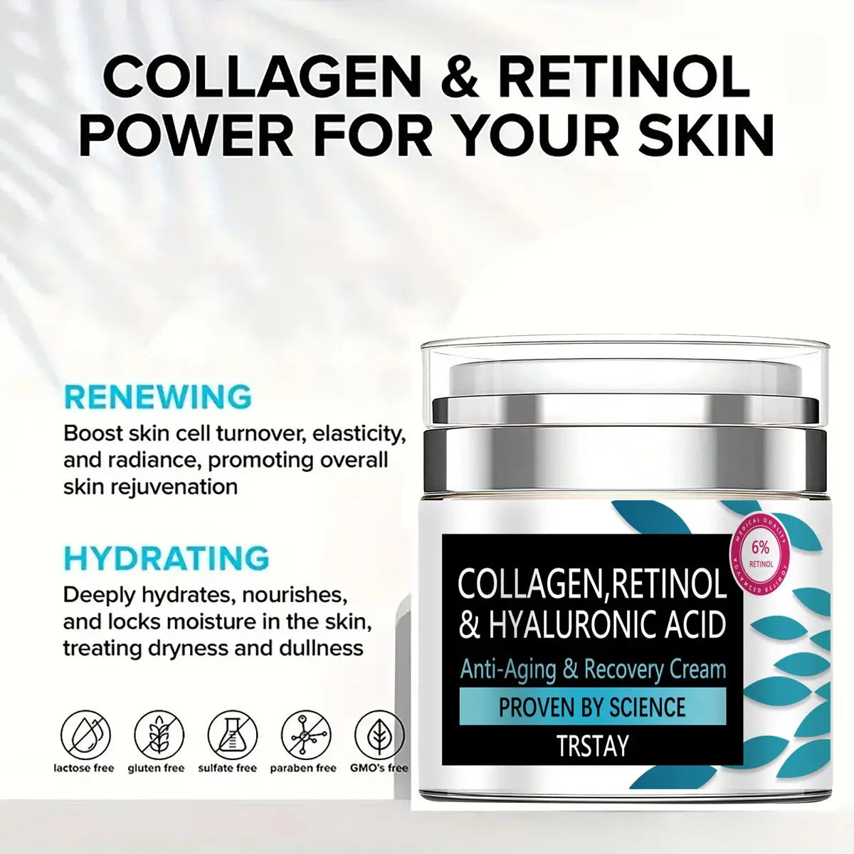 Simply Vital Collagen, Retinal & Hyaluronic Acid Cream